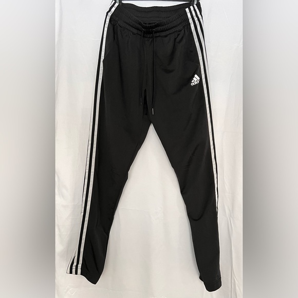 adidas Pants - Adidas Women’s/Juniors Black Joggers with White Stripes